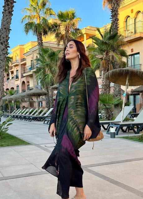 Imagen - Vicky Martín Berrocal con un caftán de Zara.