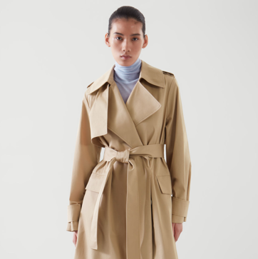 Imagen secundaria 1 - Gabardinas de & Other Stories (teja), Cos (beige) y Massimo Dutti (verde caqui).