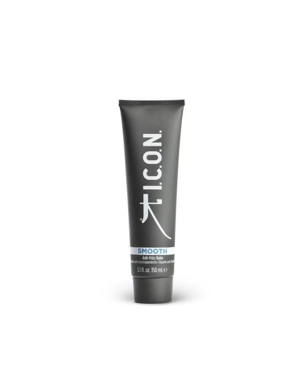Smooth Anti-Frizz Balm de ICON controla y reduce el encrespamiento y electricidad estática, reduce el tiempo de secado, aumenta el brillo, sublima el peinado y aporta mayor manejabilidad. Este bálsamo se trabaja de raíces a puntas, porque además contiene biotina y Keraveg18 para reforzar las fibras y aumentar la elasticidad.
