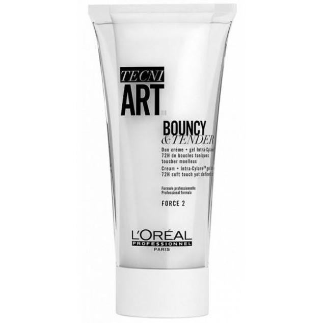 TNA Crema Bouncy & Tender de L'Oreal Professionnel se trata de una crema para cabello rizados que consigue unos rizos perfectos, elásticos, definidos y sedosos, durante 72 horas. Además, tiene control anti-humedad y es una fórmula anti-apelmazamiento, que no dejan sensación acartonada, potencia el volumen y promueve el brillo y la hidratación. Se puede emplear también en cabellos ondulados o para dar cuerpo y textura al liso.