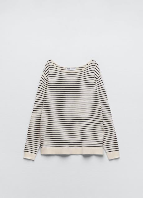Imagen - Jersey con cuello barco de zara.