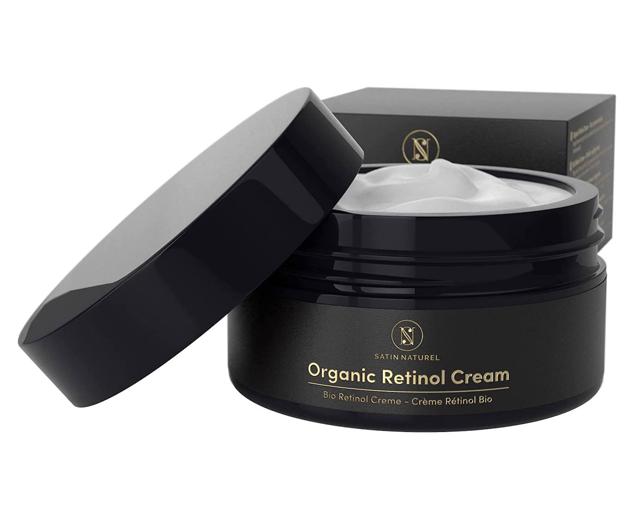 La crema de Retinol Orgánico de Satin Naturel favorece la producción natural de colágeno.  Cómpralo aquí