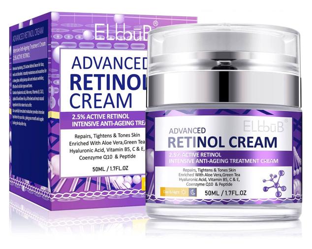 La Advanced Retinol Cream de Elbbub puede aplicarse en el rostro, el contorno de los ojos y el cuerpo.  Cómpralo aquí
