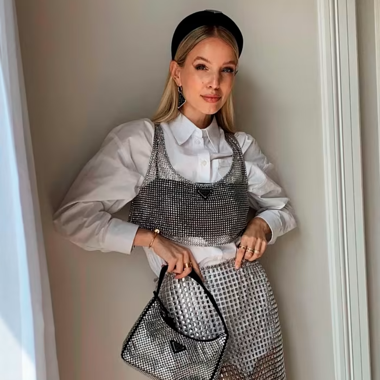 Las prendas de malla también están en la última colección de Prada.