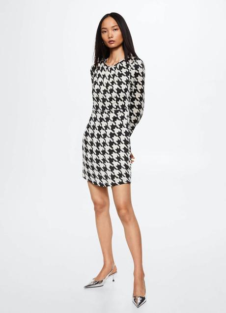 Imagen - Vestido corto en estampado pata de gallo