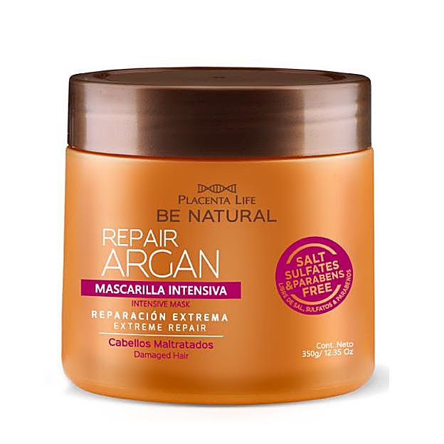 Una mascarilla con aceite de argán.