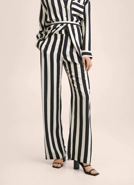 Imagen - Pantalón fluido con estampado a rayas de Mango