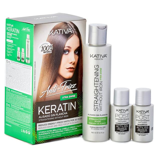 El alisado ANTI-FRIZZ Keratin de Kativa alisar el cabello en cuestión de minutos y durante 30 días.  Cómpralo aquí