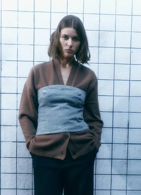 Imagen - Corset denim con detalles de brillantes