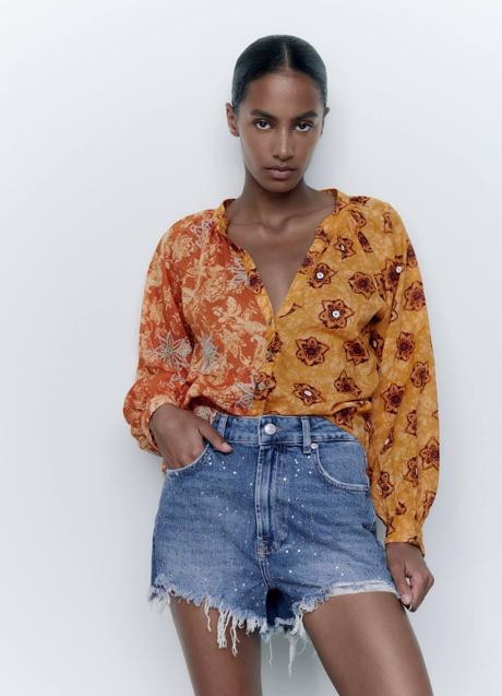 Imagen - Shorts denim decorados con pedrería