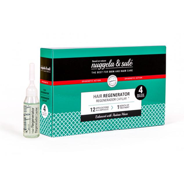 Las Ampollas Regeneradoras Capilares se encuentran disponibles en cuatro formatos: una ampollas, dos, cuatro y diez que pautan la duración del tratamiento. La combinación de vitaminas y oligoelementos revitaliza el cabello y lo fortalece también gracias a la presencia de Maca Andina. (De 5,40 euros a 49,90 euros)