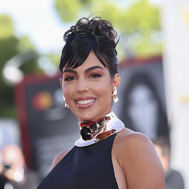 Georgina Rodríguez en la alfombra roja.