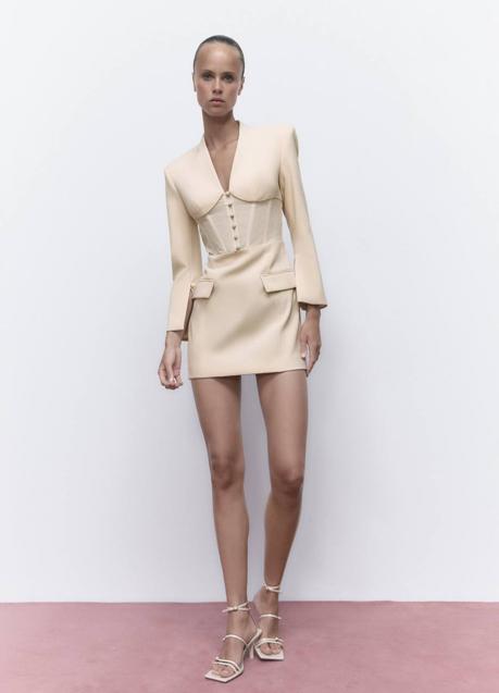 Imagen - Vestido blazer corsetero