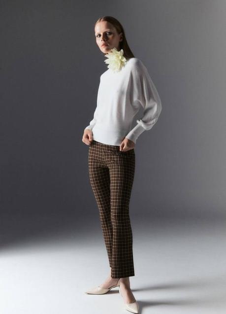 Imagen - Pantalón entallado mini flare a cuadros