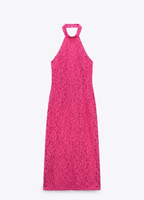 Imagen - Vestido con encaje de Zara. Foto: Zara.