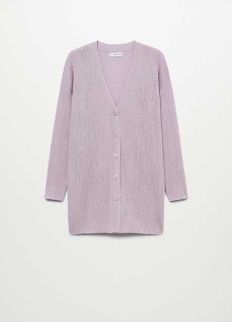 Imagen - Cárdigan de punto fino de Mango Outlet. Foto: Mango Outlet.