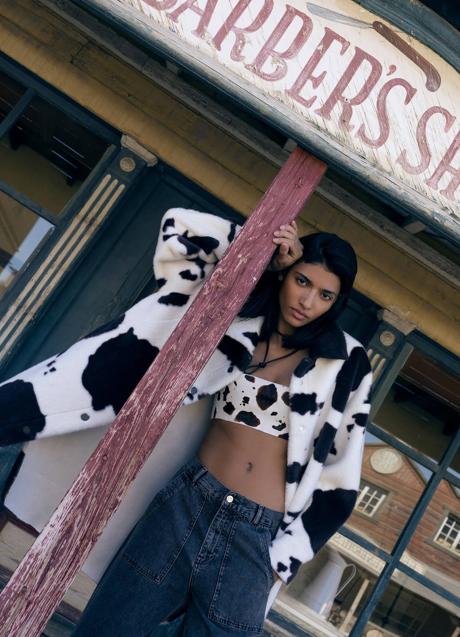 Imagen - Abrigo efecto pelo animal print