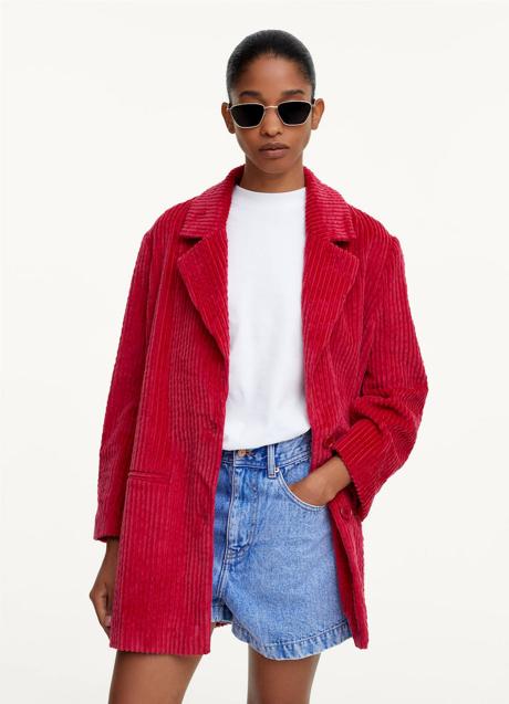 Imagen - Chaqueta oversize de pana roja