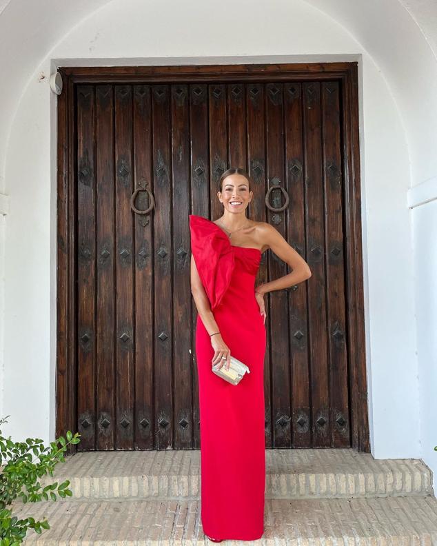Virginia Troconis con un vestido de Tot-Hom.