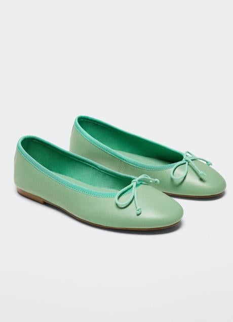 Imagen - Bailarinas de piel de Mango, 49,99€.