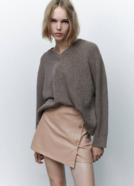 Imagen - Falda pantalón efecto piel