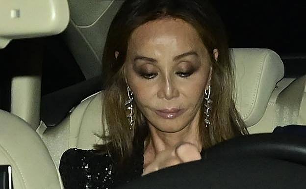 Isabel Presyler a su llegada a la fiesta de Ira Von Fürstengerg