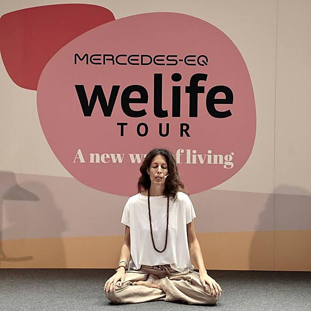 Cándida Vivalda nos enseñó a cultivar el alma en su sesión en Mercedes-EQ Welife Tour Valladolid.