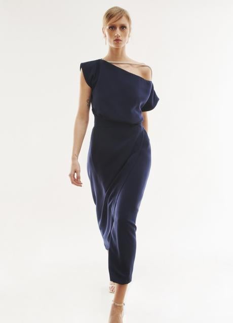 Imagen - Vestido Luna Diamante Largo Marino/ BOÜRET