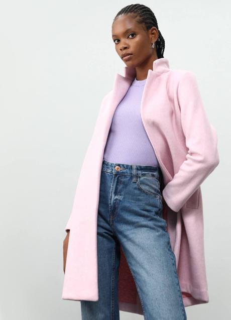 Imagen - Abrigo de paño rosa