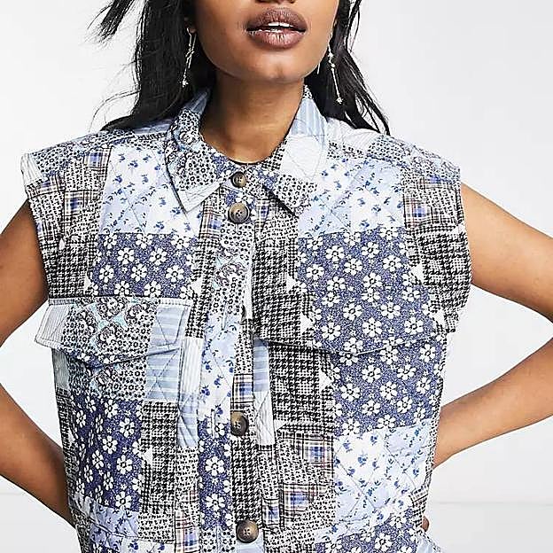 Chaleco patchwork acolchado