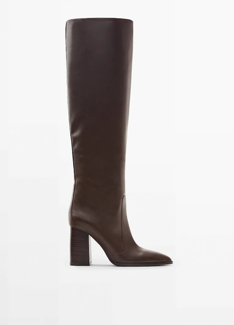 Imagen - Botas de tacón de piel de Massimo Dutti, 179€.
