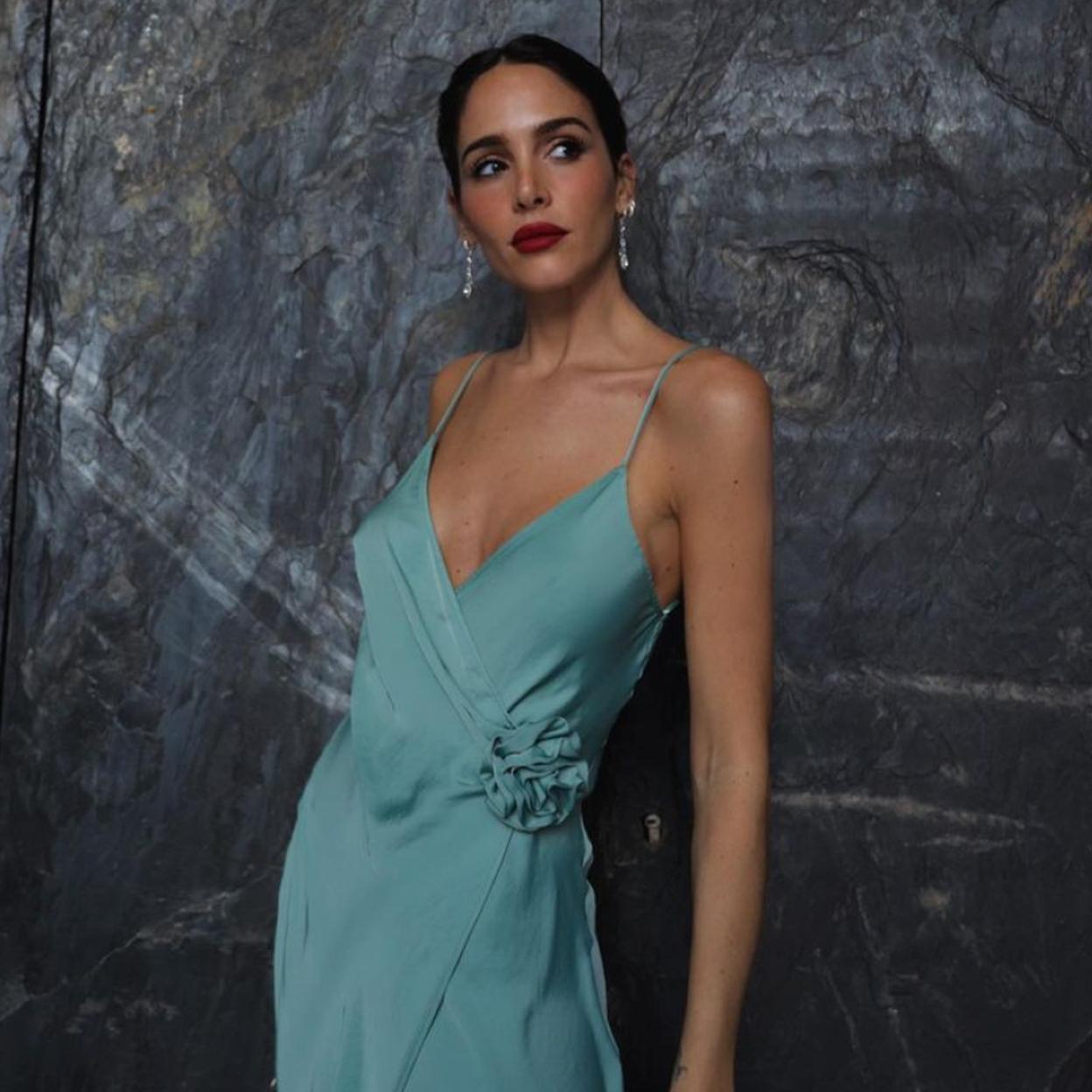 La influencer Rocío Osorno con un vestido de Zara.