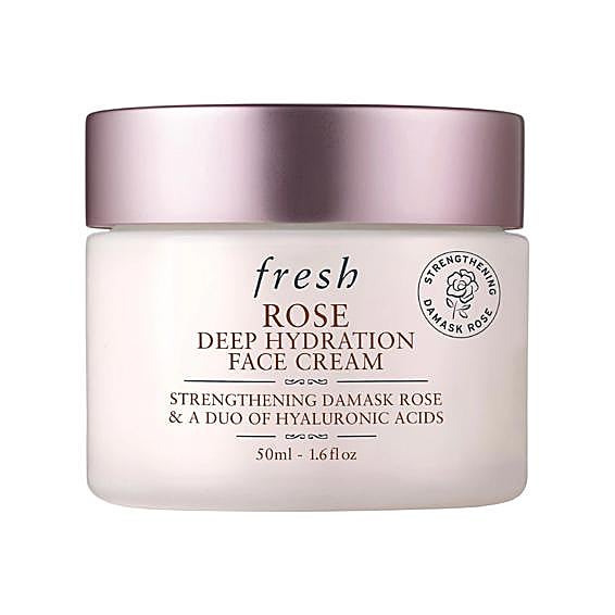 Crema hidratante con ácido hialurónico Rose Face Cream de Fresh, a la venta en Sephora por 47,99 euros. 