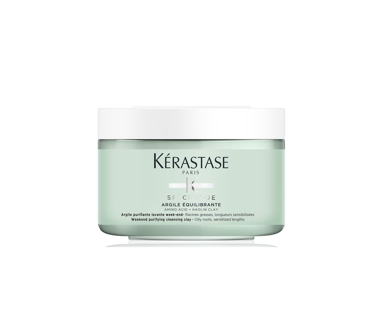 Argile Equilibrant Cleansing Clay es una arcilla creada específicamente para regular el exceso de sebo en el cuero cabelludo mientras que le proporciona a la raíz volumen. Con su uso, se facilita el desenredado del cabello mientras que lo nutre en profundidad, eliminando, también la contaminación y las impurezas. (46,10 euros)