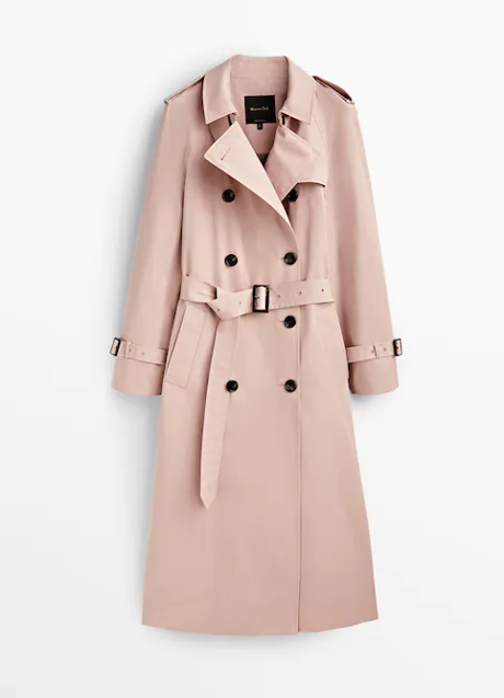 Imagen - La gabardina rosa de Massimo Dutti.
