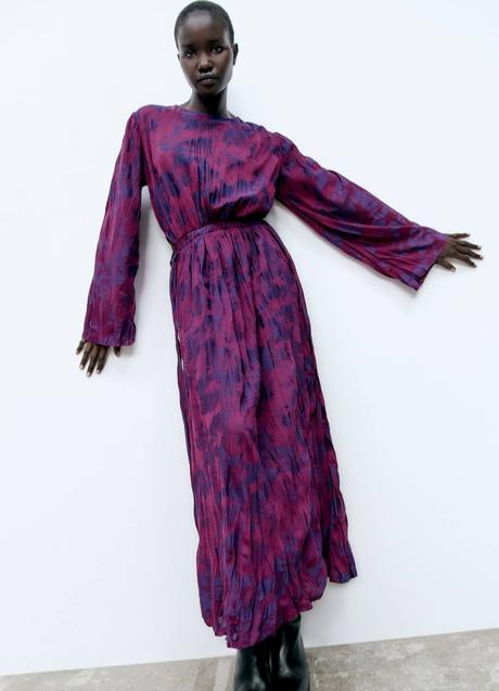 Imagen - Vestido floral print arrugado