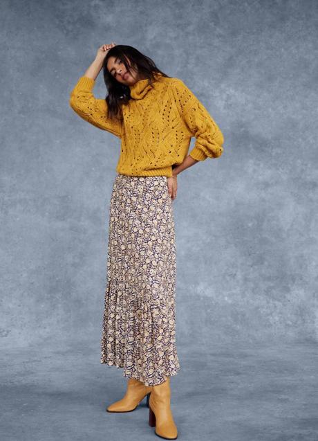 Imagen - Falda midi con floral print