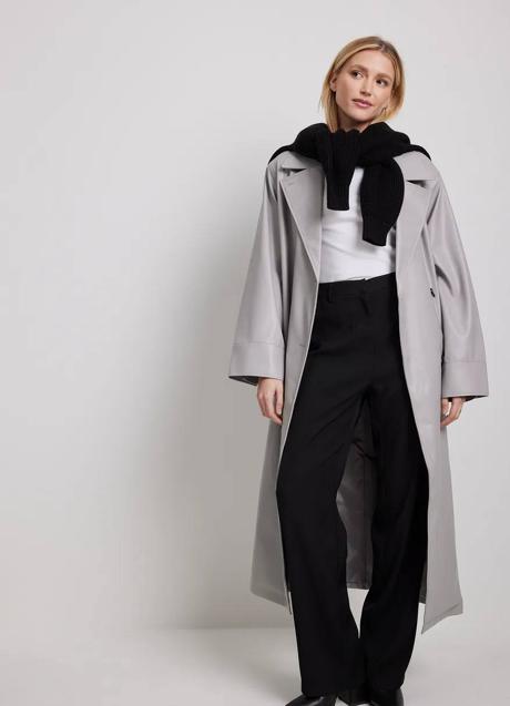 Imagen - Trench efecto piel gris