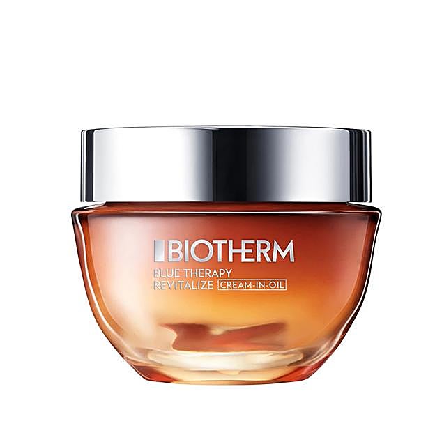 Blue Therapy Amber Algae Revitalize Cream in oil de Biotherm.