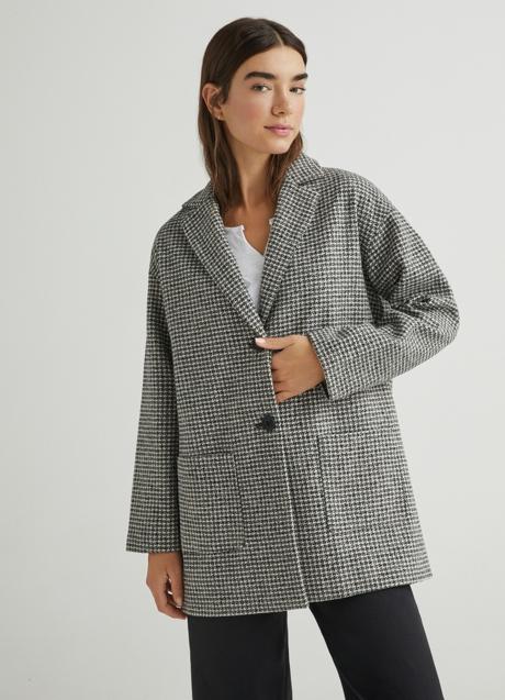 Imagen - Abrigo corto con estampado de cuadros de Green Coast. Foto: El Corte Inglés.