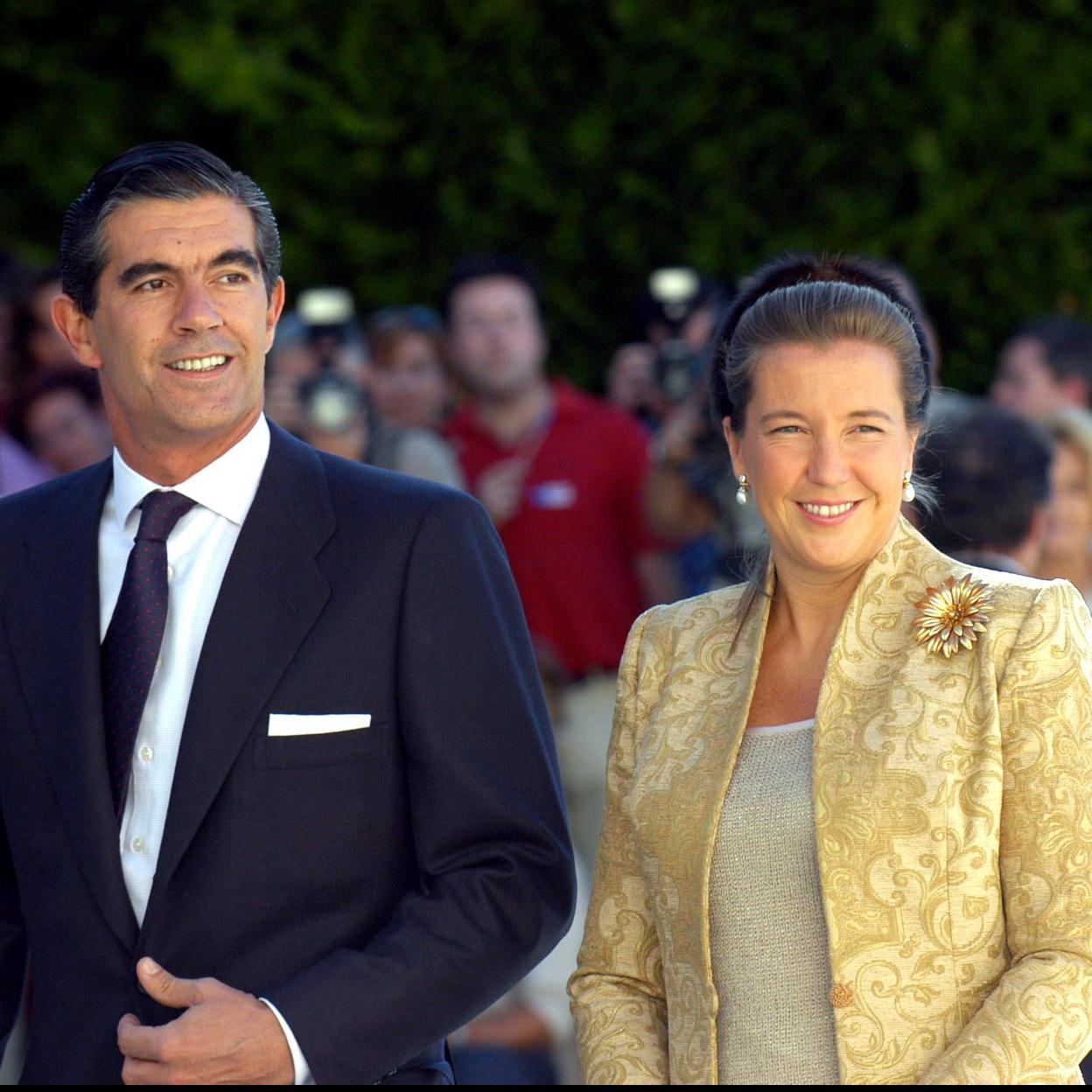 Cristina de Borbón-Dos Sicilias y su esposo, Pedro López-Quesada