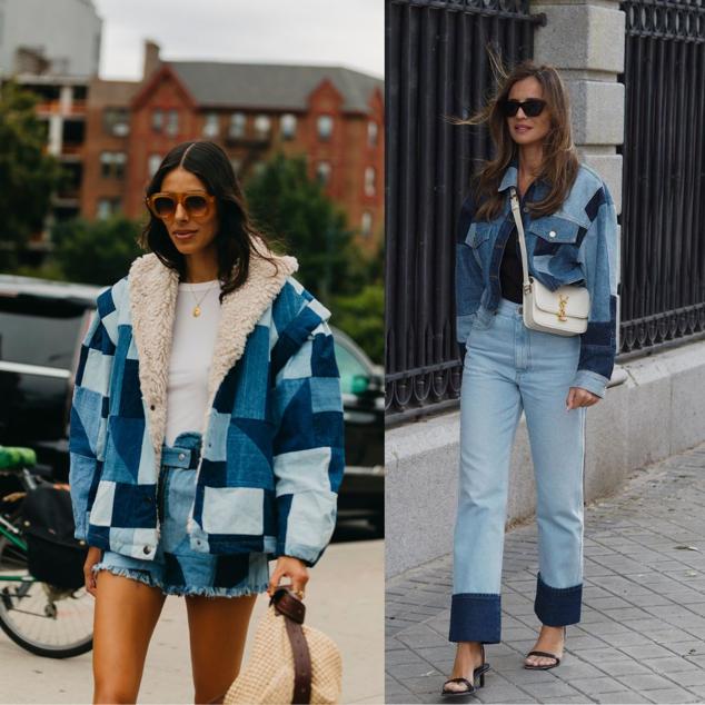 Y la propuesta más original llega de la mano del street style y de la influencer Silvia Zamora con este look de Sandro. Es el patchwork y sienta así de bien.
