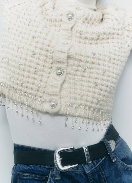 Imagen - chaqueta de punto con strass y perlas