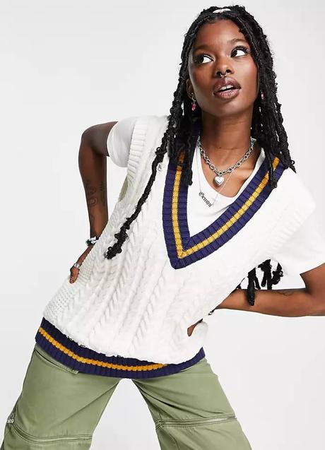 Imagen - Chaleco de punto varsity