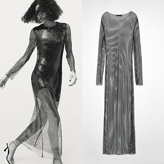 Los vestidos brillantes de Zara.