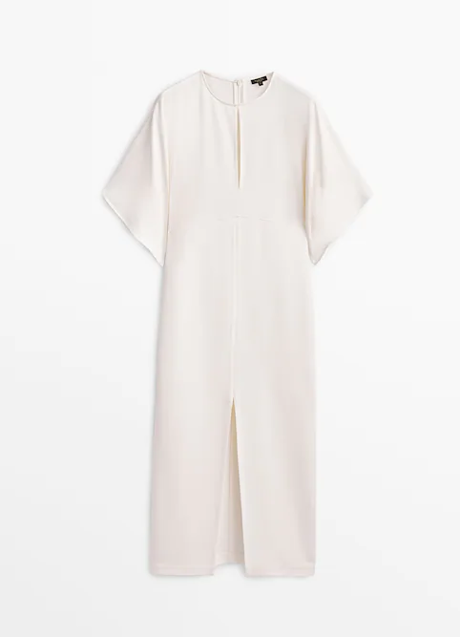 Imagen - El vestido blanco de Massimo Dutti.