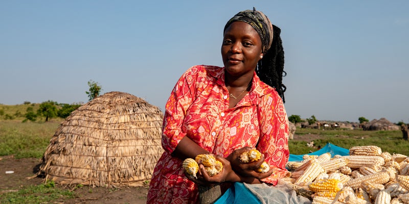 Fatmata Binta, executive chef, photographed at a fulani settlement in Shai Hills, Greater Accra Region-Ghana. December 4, 2021. New York Times/Francis Kokoroko
NYTCREDIT: Francis Kokoroko for The New York Times