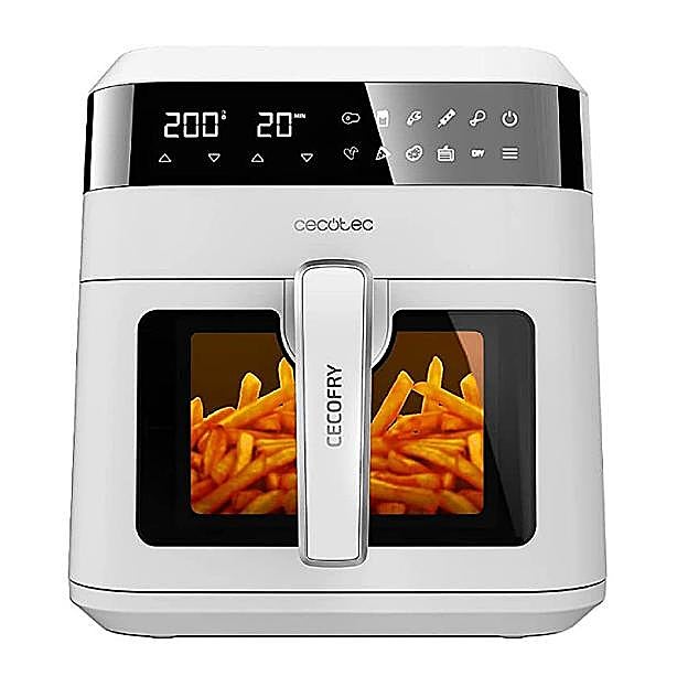 Cecotec Freidora sin Aceite 6 L de Aire Cecofry Experience Window White 6000
