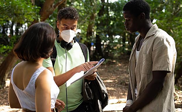 Josep Cister en el rodaje de 'Dos vidas'.