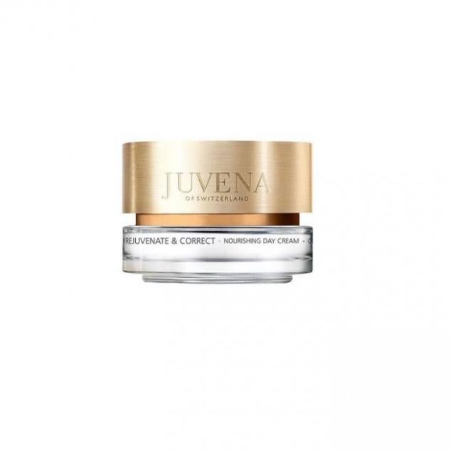 Rejuvenate Correct Nourishing Day Cream de Juvena reduce la edad con su tecnología avanzada, aporta calma, confort, elasticidad y suavidad gracias a su intensa nutrición, que evita la tirantez y la sequedad. Su fórmula contiene aminoácidos, péptidos, aceite de oliva, té verde, colágeno, vitamina C y E, más ácido fólico, para reparar todos los problemas de golpe. Cómpralo aquí